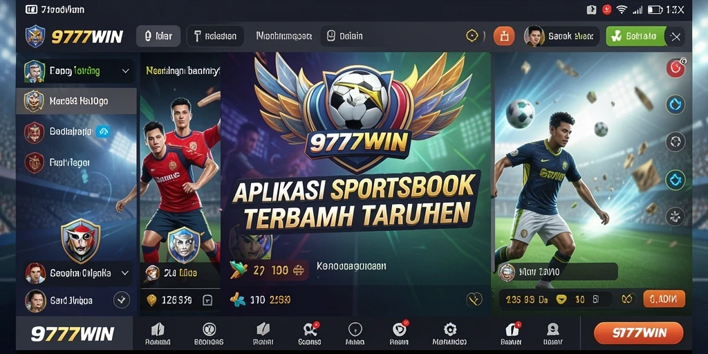 Tampilan screenshot utama 9777WIN menampilkan antarmuka aplikasi taruhan yang menarik.