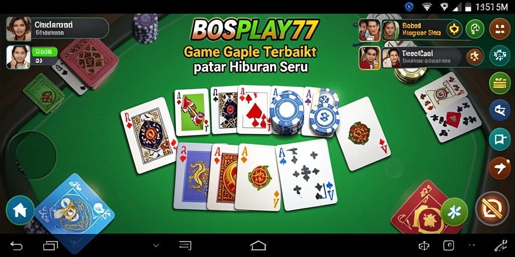 Tampilan gameplay seru di BOSPLAY77 dengan pemain yang bersemangat.