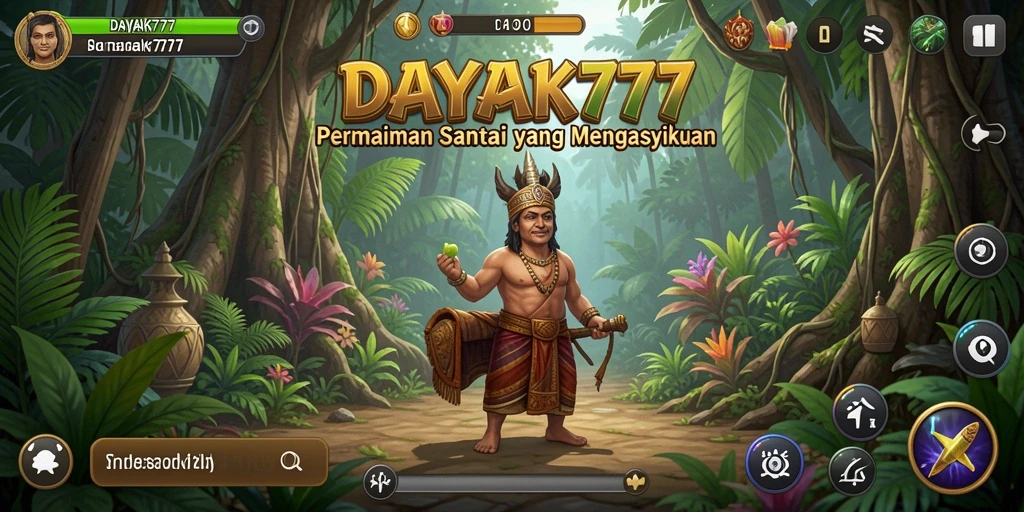 Tampilan gameplay DAYAK777 yang menawan dan menghibur.