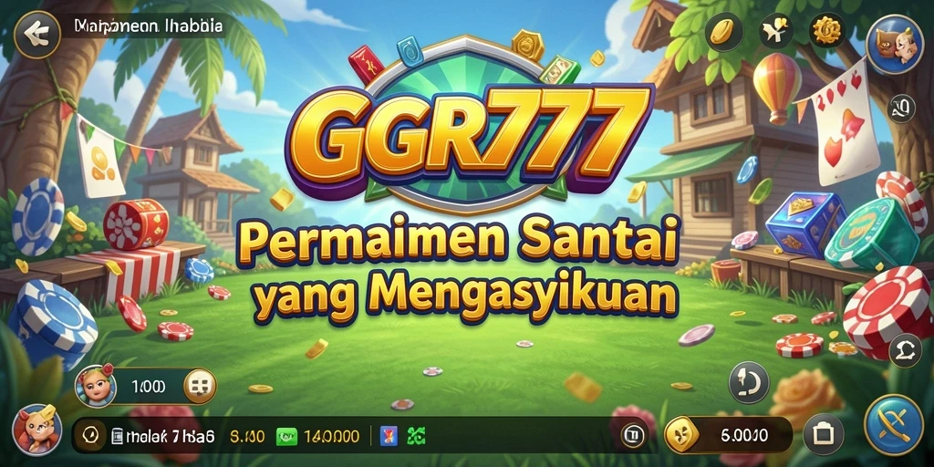 Tampilan gameplay GGR777 yang seru dan penuh warna.
