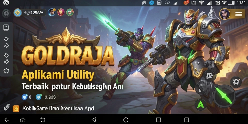 Tampilan antarmuka GOLDRAJA yang modern dan fungsional.