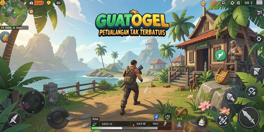 Tampilan gameplay GUATOGEL dengan petualangan Open World yang seru.