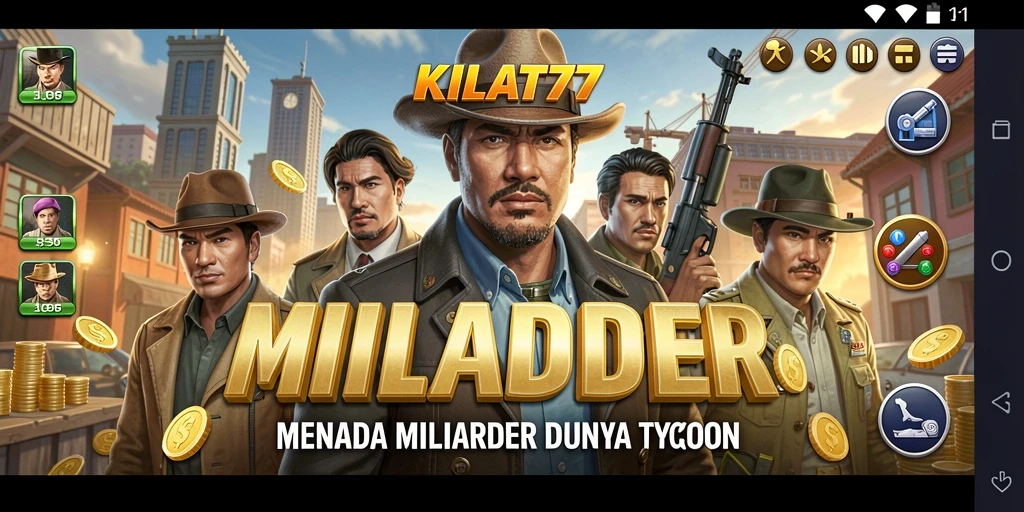 Screenshot gameplay KILAT77 menampilkan pengalaman seru dalam mengelola bisnis Tycoon.