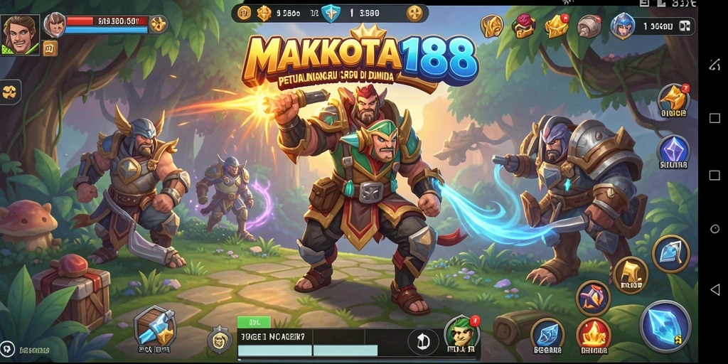 Tampilan menarik dari gameplay RPG MAHKOTA188 yang penuh aksi.