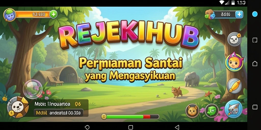 Tampilan gameplay menyenangkan dari REJEKIHUB yang membuat pemain betah.