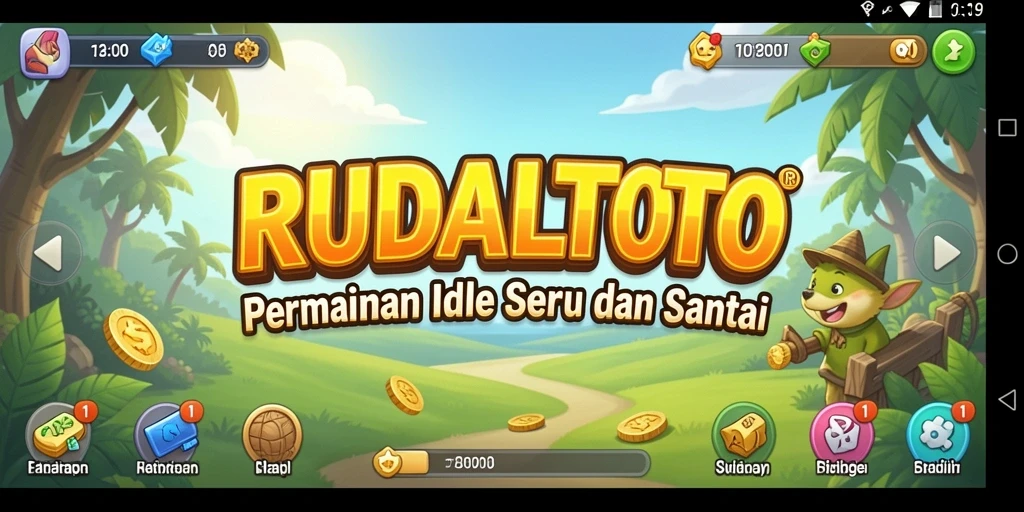 Tampilan gameplay menarik dalam RUDALTOTO yang santai.