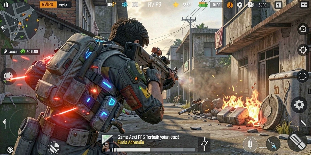 Gameplay seru dan dinamis dalam RVIP3 dengan aksi tak terduga.