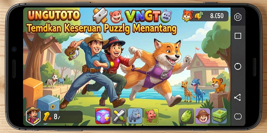 Tampilan gameplay UNGUTOTO yang menarik dan penuh tantangan.